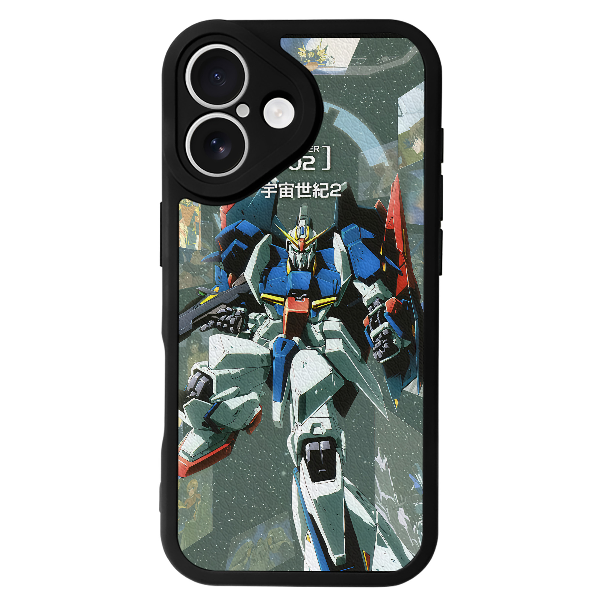 （画像用） 機動戦士ガンダム Mobile Suit Gundam 【iPhone 16シリーズ対応】シリコンスマホケース（レザー調） 材質：シリコン